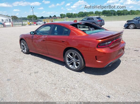 2C3CDXHG3MH519142 2021 DODGE CHARGER Orange Rear left