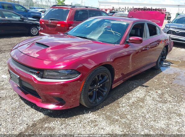 2C3CDXHG3MH652371 2021 DODGE CHARGER Red წინა მარცხენა ხედი სამი მეოთხედიდან