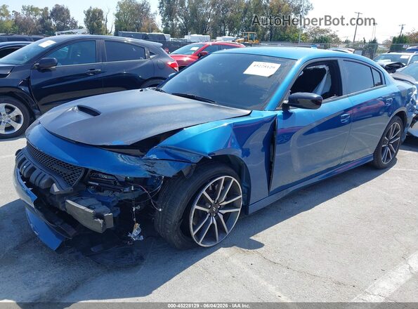 2C3CDXHG3PH515824 2023 DODGE CHARGER Blue Առջևի ձախ երեք քառորդ տեսարան