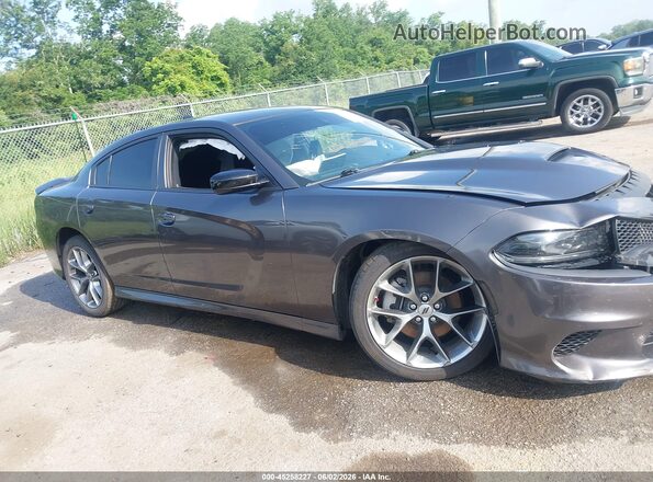 2C3CDXHG3PH575392 2023 DODGE CHARGER Gray Սալոնի հետևի տեսք
