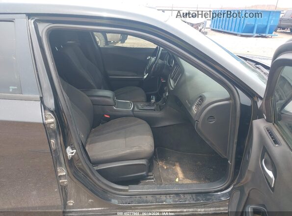 2C3CDXHG4GH178824 2016 DODGE CHARGER Black Front interior view