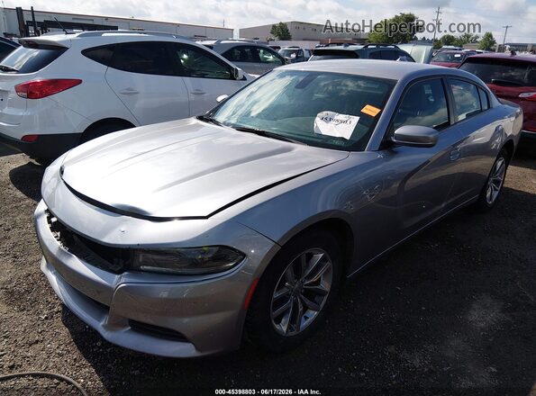 2C3CDXHG4GH242506 2016 DODGE CHARGER Silver Vista tres cuartos delantera izquierda