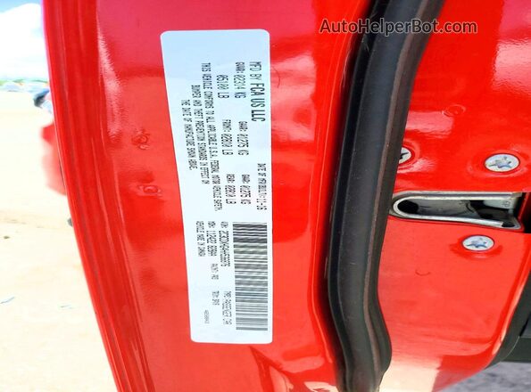 2C3CDXHG4HH536876 2017 DODGE CHARGER Red Vista de la etiqueta del VIN