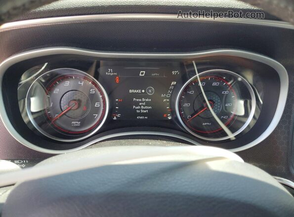 2C3CDXHG4HH536876 2017 DODGE CHARGER Red Vista del cuadro de instrumentos