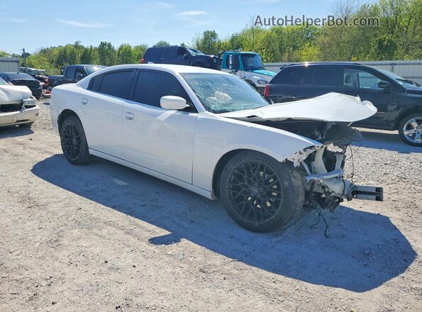 2C3CDXHG4HH537512 2017 DODGE CHARGER White Delantero derecho
