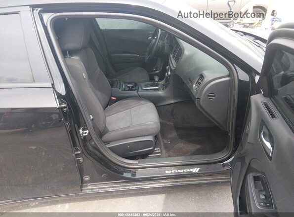 2C3CDXHG4HH667046 2017 DODGE CHARGER Black Front interior view