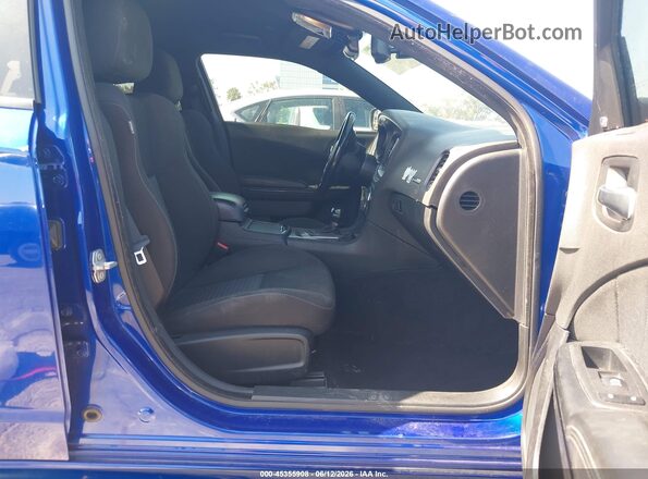 2C3CDXHG4LH157806 2020 DODGE CHARGER Blue Вид салону спереду