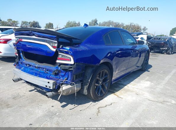 2C3CDXHG4LH157806 2020 DODGE CHARGER Blue Задня права чверть