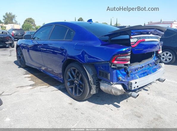 2C3CDXHG4LH157806 2020 DODGE CHARGER Blue Задня ліва чверть