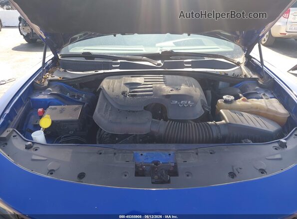 2C3CDXHG4LH157806 2020 DODGE CHARGER Blue Вид ззаду