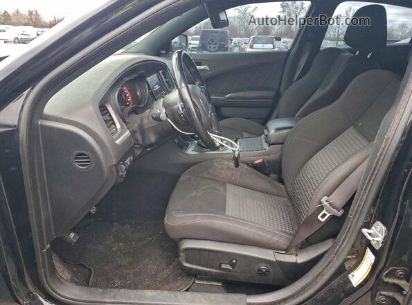 2C3CDXHG4MH603471 2021 DODGE CHARGER Black Вид салону спереду