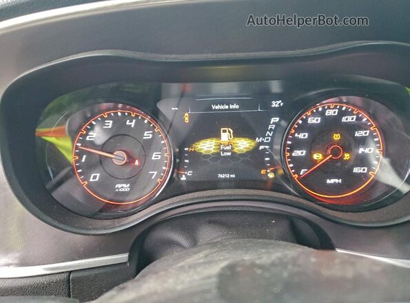 2C3CDXHG4MH603471 2021 DODGE CHARGER Black Вид щитка приладів