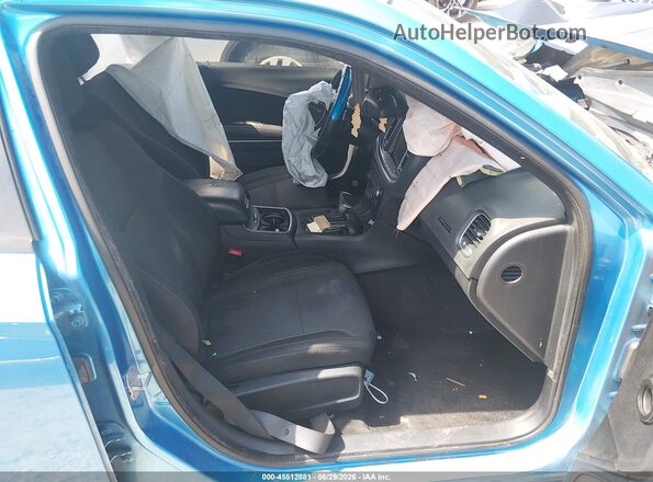 2C3CDXHG5GH150627 2016 DODGE CHARGER Blue წინა სალონის ხედი