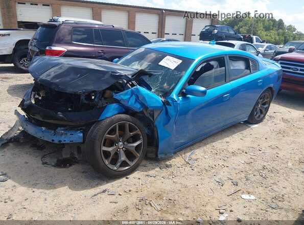 2C3CDXHG5GH150627 2016 DODGE CHARGER Blue წინა მარცხენა ხედი სამი მეოთხედიდან