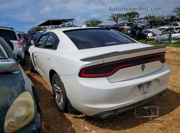 2C3CDXHG5GH332585 2016 DODGE CHARGER Белый Задняя левая четверть