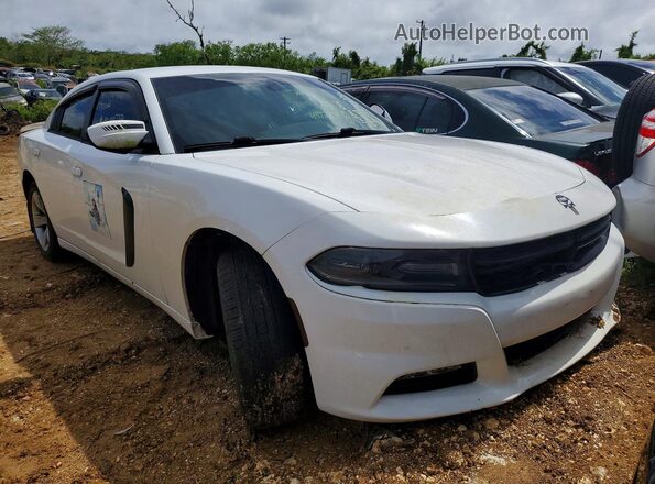 2C3CDXHG5GH332585 2016 DODGE CHARGER Белый Передняя правая четверть