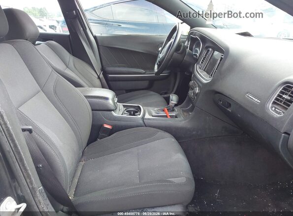 2C3CDXHG5HH569269 2017 DODGE CHARGER Black წინა სალონის ხედი
