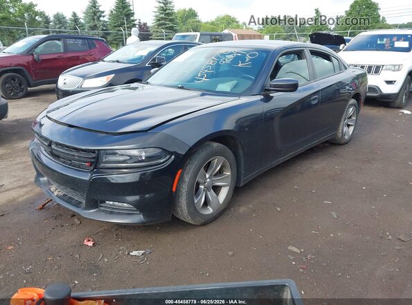 2C3CDXHG5HH569269 2017 DODGE CHARGER Black წინა მარცხენა ხედი სამი მეოთხედიდან