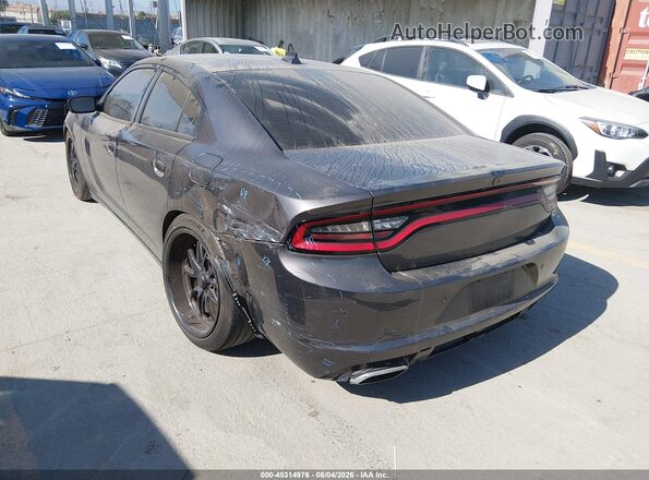 2C3CDXHG5JH133995 2018 DODGE CHARGER Gray Rear left