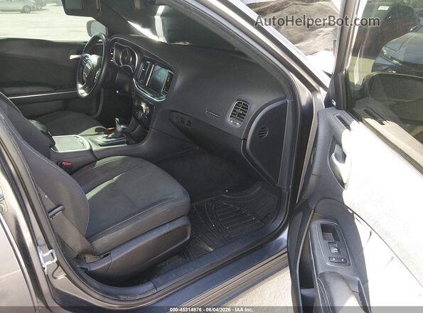 2C3CDXHG5JH133995 2018 DODGE CHARGER Gray Front interior view