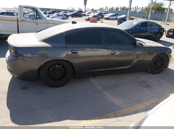 2C3CDXHG5JH133995 2018 DODGE CHARGER Gray Rear interior view