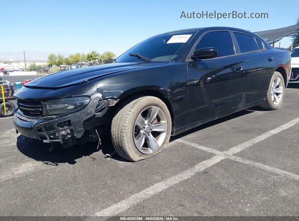 2C3CDXHG5JH323344 2018 DODGE CHARGER Black წინა მარცხენა ხედი სამი მეოთხედიდან