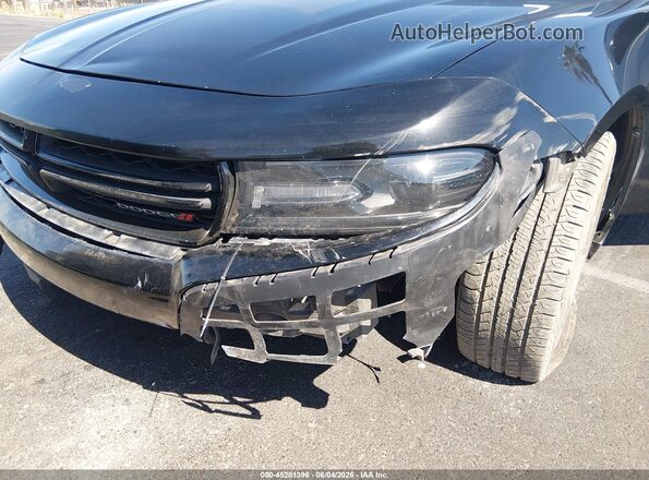 2C3CDXHG5JH323344 2018 DODGE CHARGER Black წინა ხედი