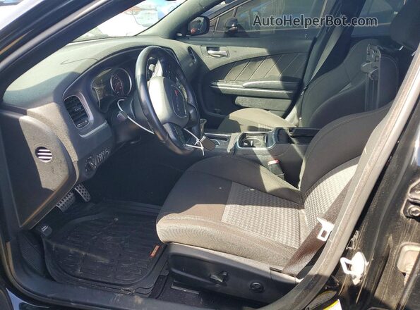 2C3CDXHG5LH108257 2020 DODGE CHARGER Black Вид салону спереду