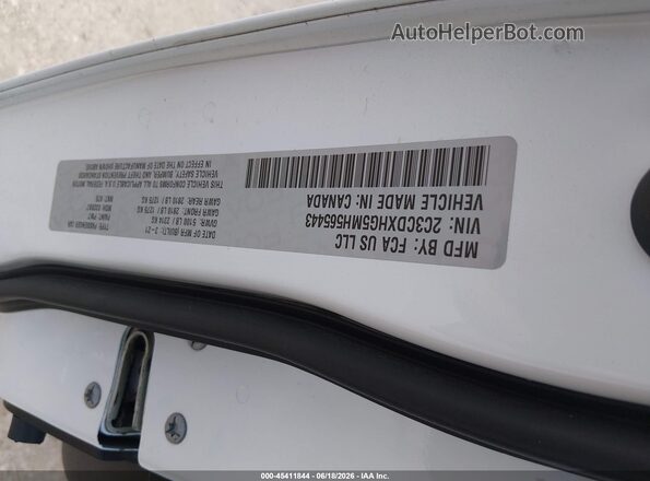2C3CDXHG5MH565443 2021 DODGE CHARGER White Շարժիչի բաժամունքի տեսք