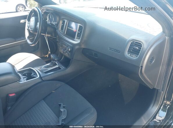 2C3CDXHG5PH566175 2023 DODGE CHARGER Black Widok wnętrza z przodu