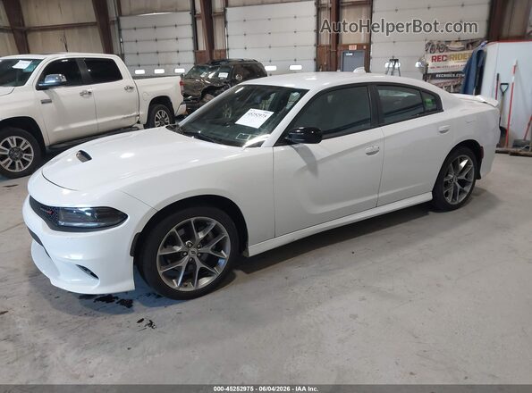 2C3CDXHG5PH594445 2023 DODGE CHARGER Белый Передняя левая четверть