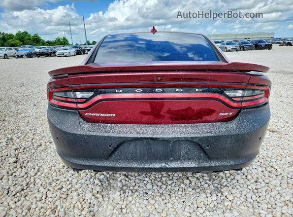 2C3CDXHG6JH113917 2018 DODGE CHARGER Maroon Vista trasera