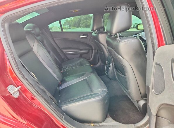 2C3CDXHG6JH113917 2018 DODGE CHARGER Maroon Vista de los asientos traseros