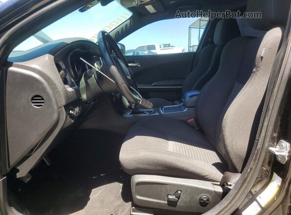 2C3CDXHG6KH579056 2019 DODGE CHARGER Черный Вид салона спереди