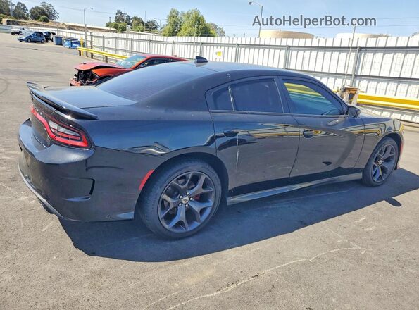 2C3CDXHG6KH579056 2019 DODGE CHARGER Черный Задняя правая четверть