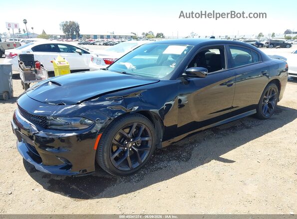 2C3CDXHG6LH188507 2020 DODGE CHARGER Black წინა მარცხენა ხედი სამი მეოთხედიდან