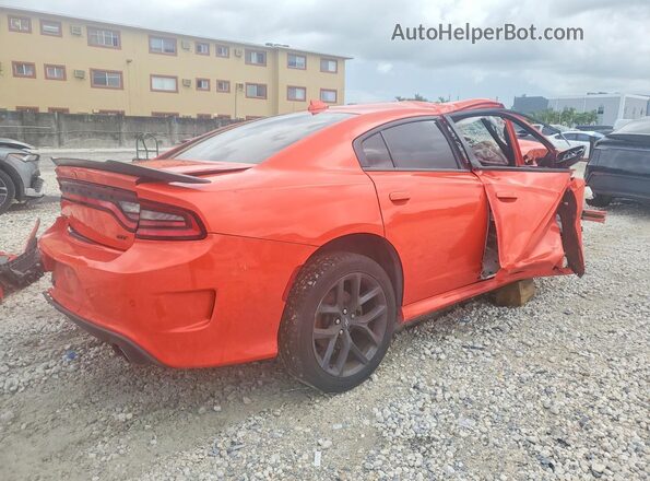2C3CDXHG6MH557108 2021 DODGE CHARGER Orange Задня права чверть