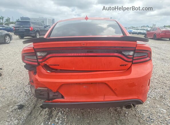 2C3CDXHG6MH557108 2021 DODGE CHARGER Orange Вид ззаду