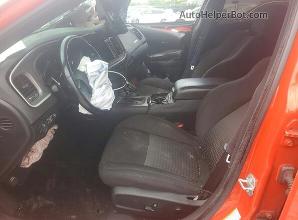 2C3CDXHG6MH557108 2021 DODGE CHARGER Orange Вид салону спереду