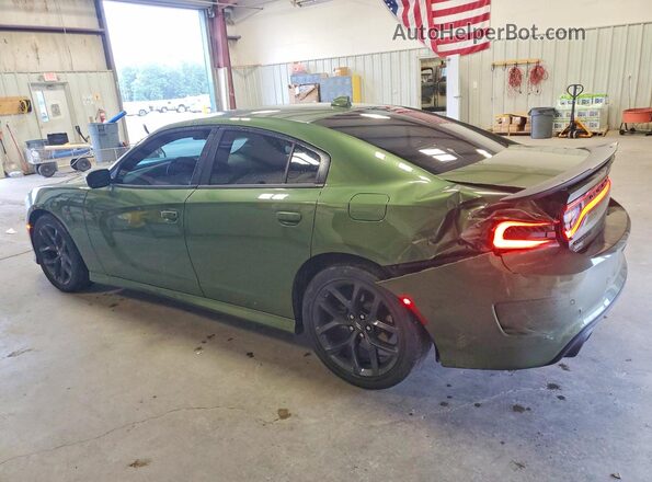 2C3CDXHG6NH270403 2022 DODGE CHARGER Green Задня ліва чверть
