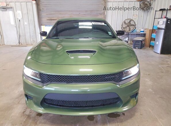 2C3CDXHG6NH270403 2022 DODGE CHARGER Green Вид спереду
