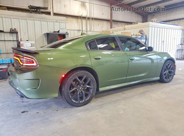 2C3CDXHG6NH270403 2022 DODGE CHARGER Green Задня права чверть