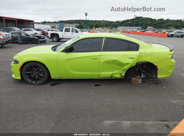 2C3CDXHG6PH649162 2023 DODGE CHARGER Green Widok wnętrza 360 stopni