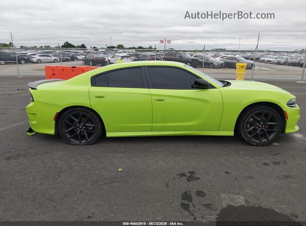 2C3CDXHG6PH649162 2023 DODGE CHARGER Green Widok wnętrza z tyłu