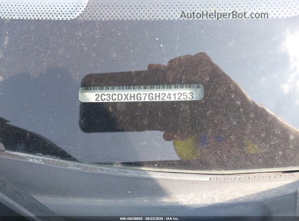 2C3CDXHG7GH241253 2016 DODGE CHARGER Черный Вид подкапотного пространства