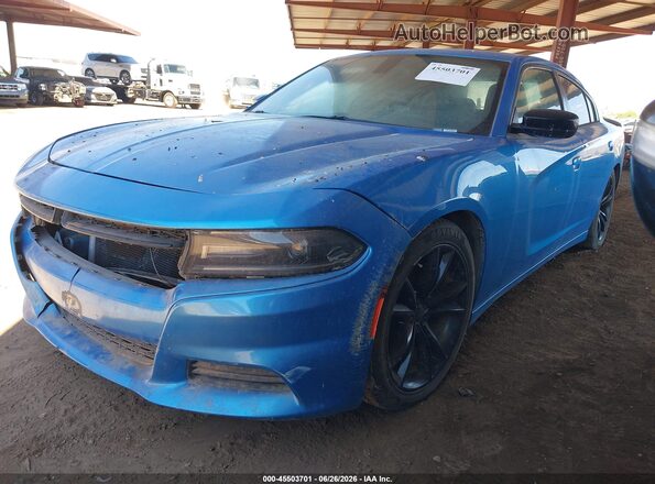 2C3CDXHG7GH242337 2016 DODGE CHARGER Blue Przód lewy