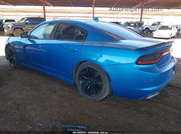 2C3CDXHG7GH242337 2016 DODGE CHARGER Blue Tył lewy