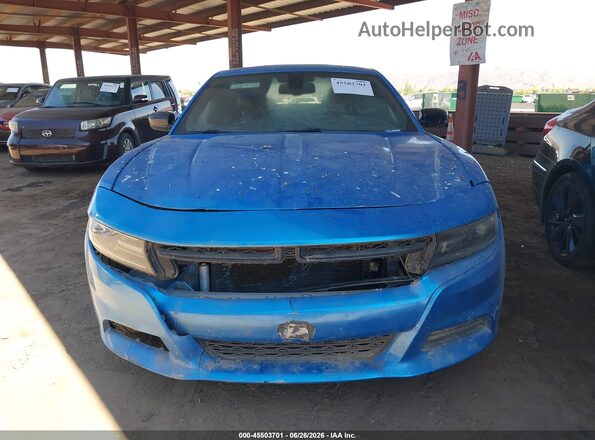2C3CDXHG7GH242337 2016 DODGE CHARGER Blue Widok zestawu wskaźników