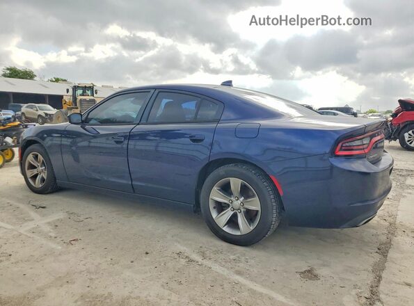 2C3CDXHG7GH297435 2016 DODGE CHARGER Blue Задня ліва чверть
