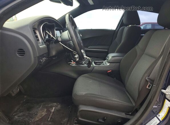 2C3CDXHG7GH297435 2016 DODGE CHARGER Blue Вид салону спереду